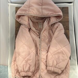 H&M Light Pink Quilted Jacket